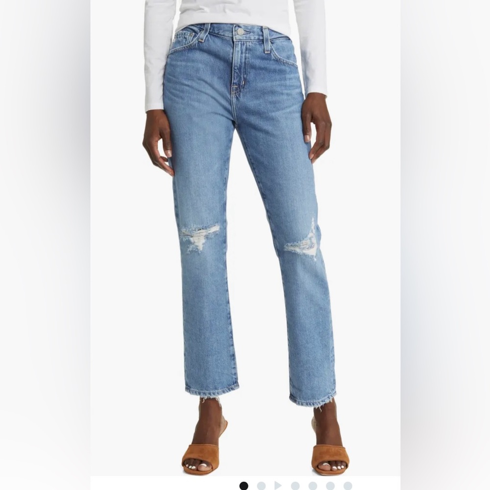 NWT AG-ED denim Ex-Boyfriend slunchy slim Ripped Jeans ✨HOST PIC✨